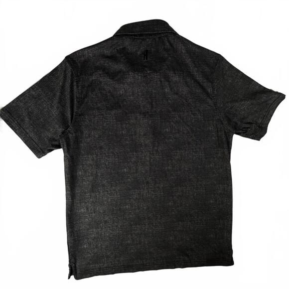 Johnnie-O Polo Wake Forest Demon Deacon Boys 14 Black Geometric UPF 50 Stretch - Picture 9 of 9